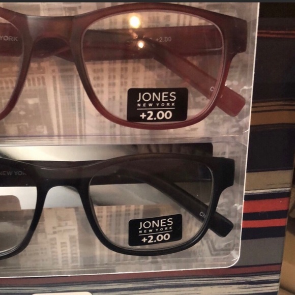 New Jones New York Package 3 Pairs Mens Reading Glasses Readers +2.00 Strength - Picture 8 of 8